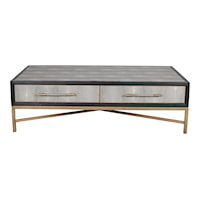 Transitional Solid Oak Coffee Table