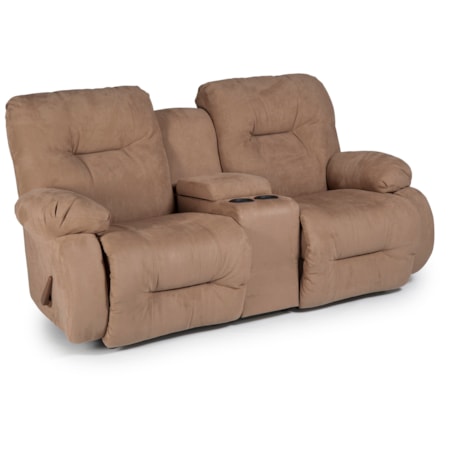 Power Wall Console Loveseat w/ Pwr Headrest