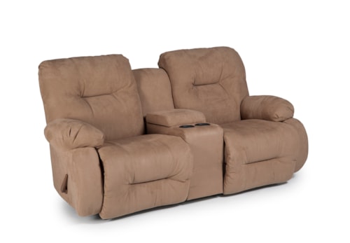 Power Space Saver Console Loveseat with Power Tilt Headrest