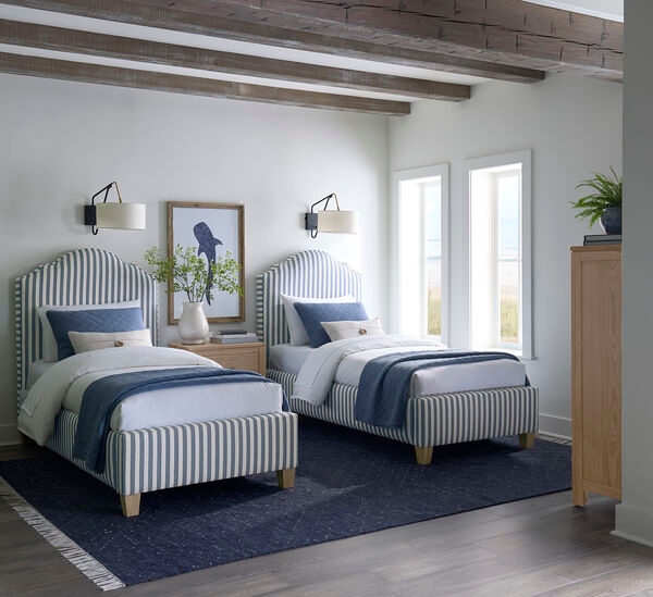 Customizable Twin Upholstered Bed
