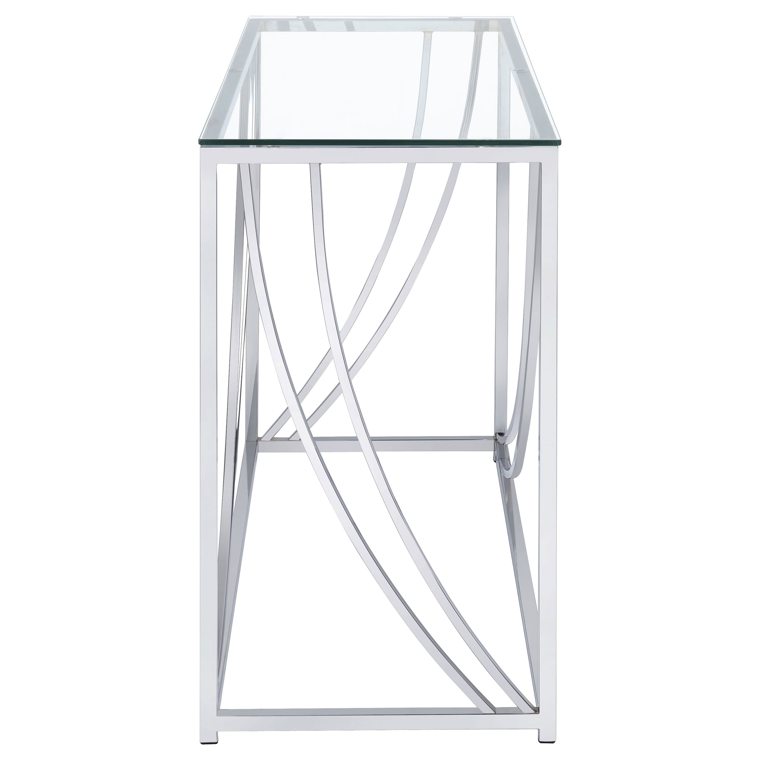 Lille Glass Top Console Table Accents