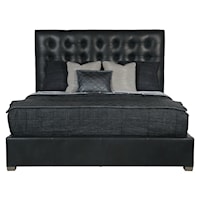 Avery Leather Panel Bed King