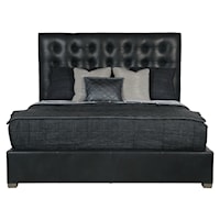 Avery Leather Panel Bed Queen