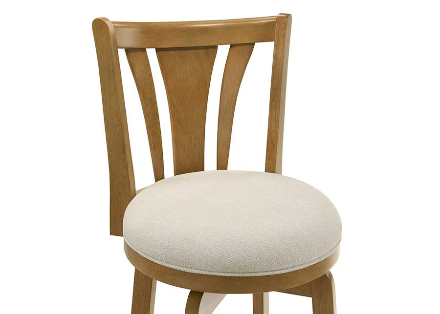 Armen Living Elle Upholstered Swivel Counter Stool