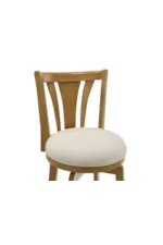 Armen Living Elle Modern Casual Upholstered Counter Stool with 360-Degree Swivel