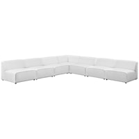 7 Piece Upholstered Fabric Sectional Sofa Set