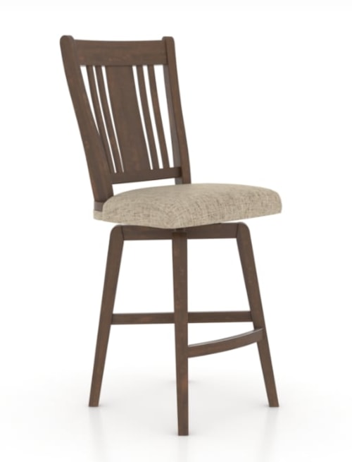 Traditional Customizable Swivel Stool