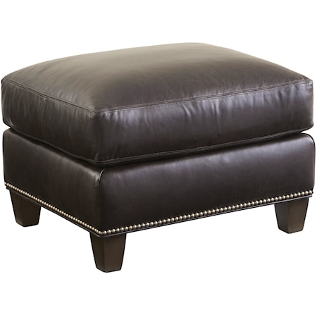 Strada Leather Ottoman