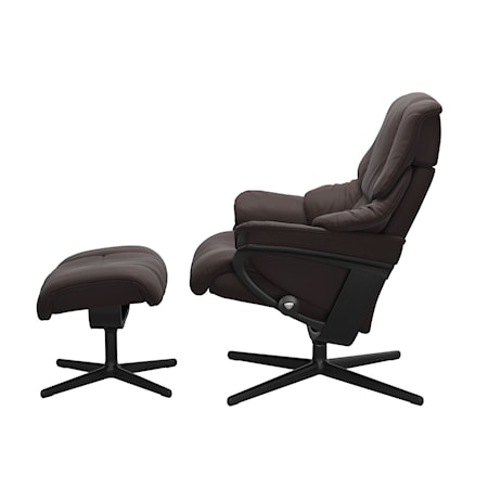 Medium Reclining Chair with Cross Base