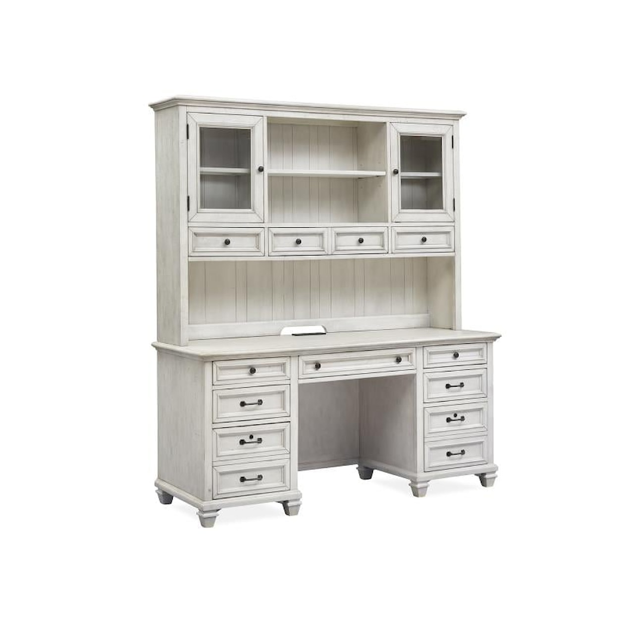 Magnussen Home Newport Home Office Credenza and Hutch