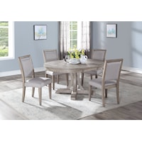 Transitional 5-Piece Dining Set