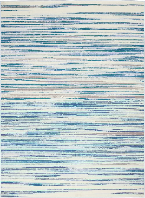 5'3" x 7'3" Blue Rectangle Rug