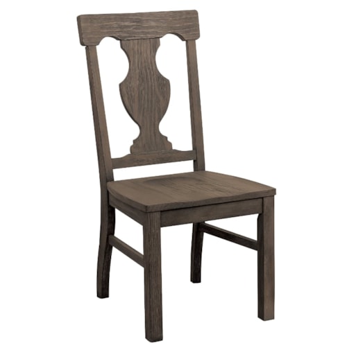 Traditional Dining Side Chair with Splat Back
