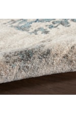 kathy ireland Home by Nourison American Manor 9' x 12' Ivory Blue Rectangle Rug