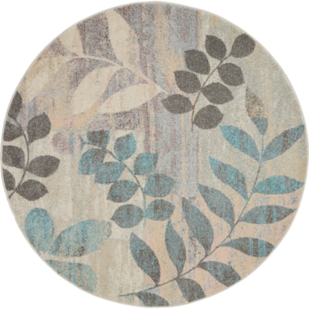 5'3" Round  Rug