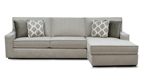 Casual Sectional Sofa with Chaise