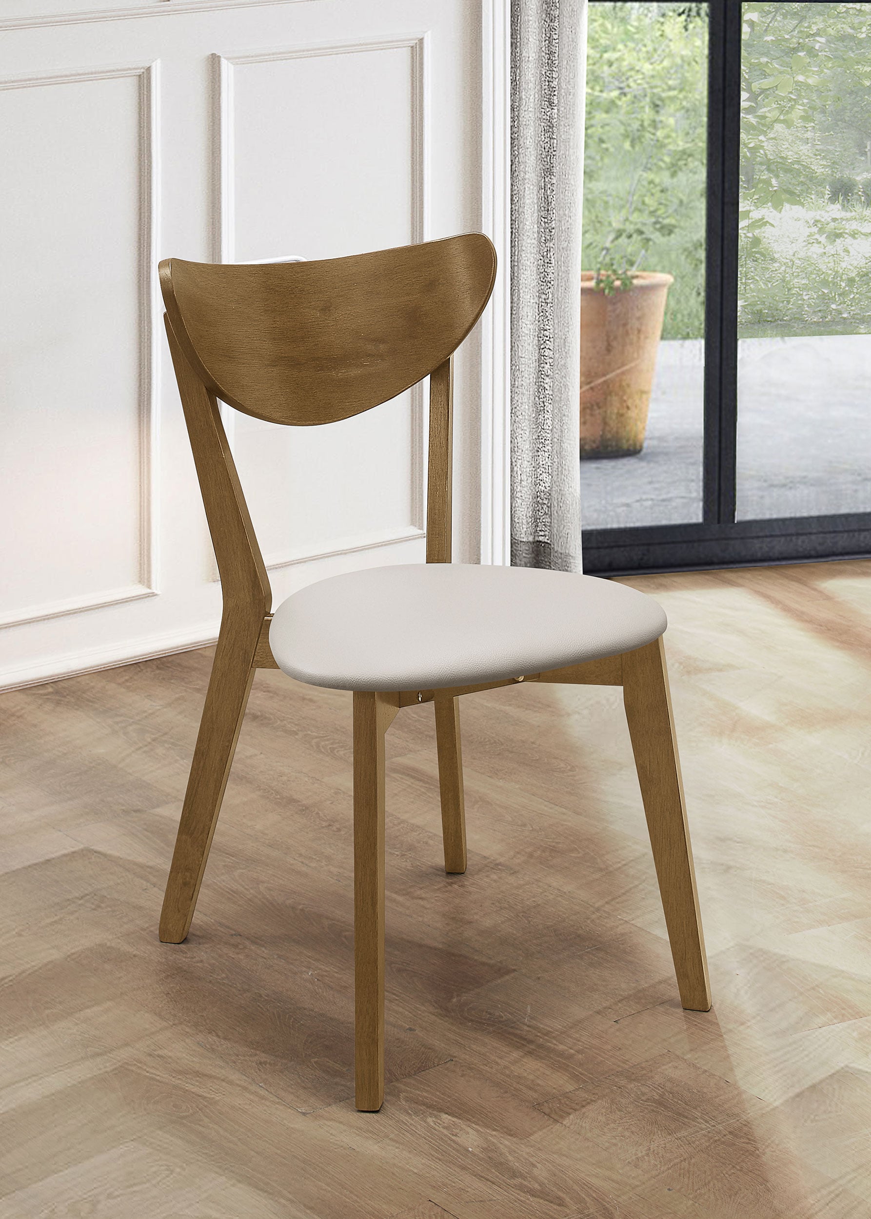 Kersey Curved Wood Dining Side Chair