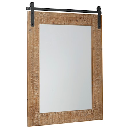 Lanie Antique Brown Accent Mirror