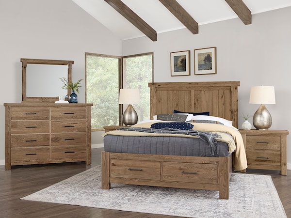 5-Piece King Dovetail Storage Bedroom Set