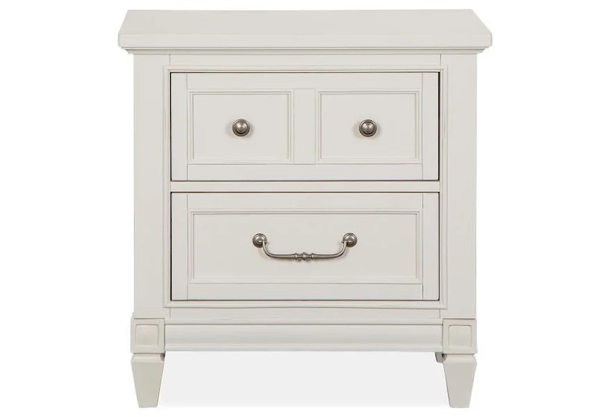 Willowbrook Bedroom 2-Drawer Nightstand by Magnussen Home at Darvin Furniture