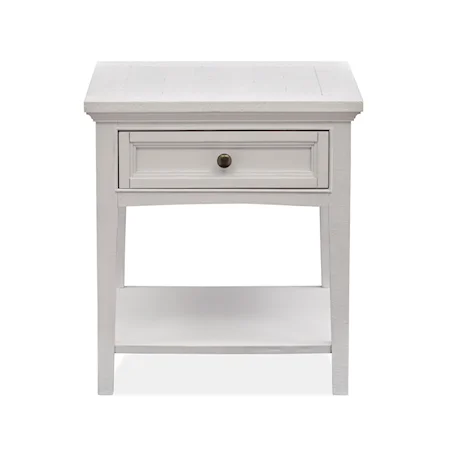 Rectangular End Table with Drawer