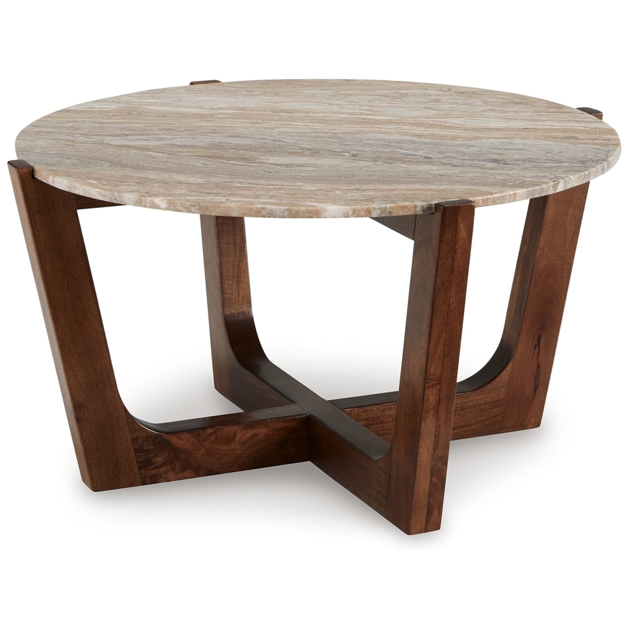 Ashley marble top coffee table sale