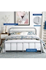 Modway Maisie Queen Stainless Steel Bed Frame