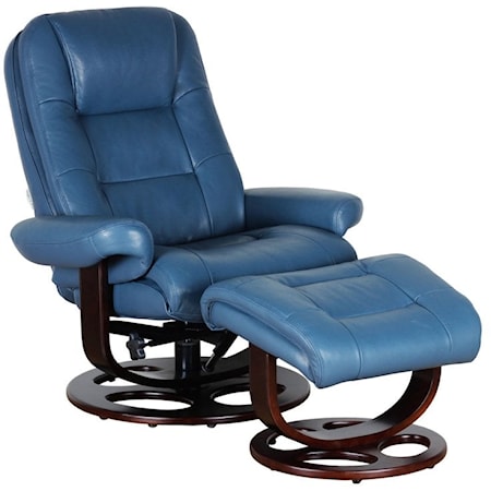 Swivel Recliner and Ottoman