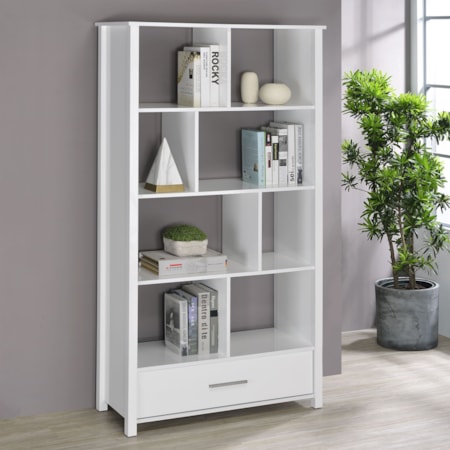 Dylan 68-Inch 4-Shelf Storage Bookshelf