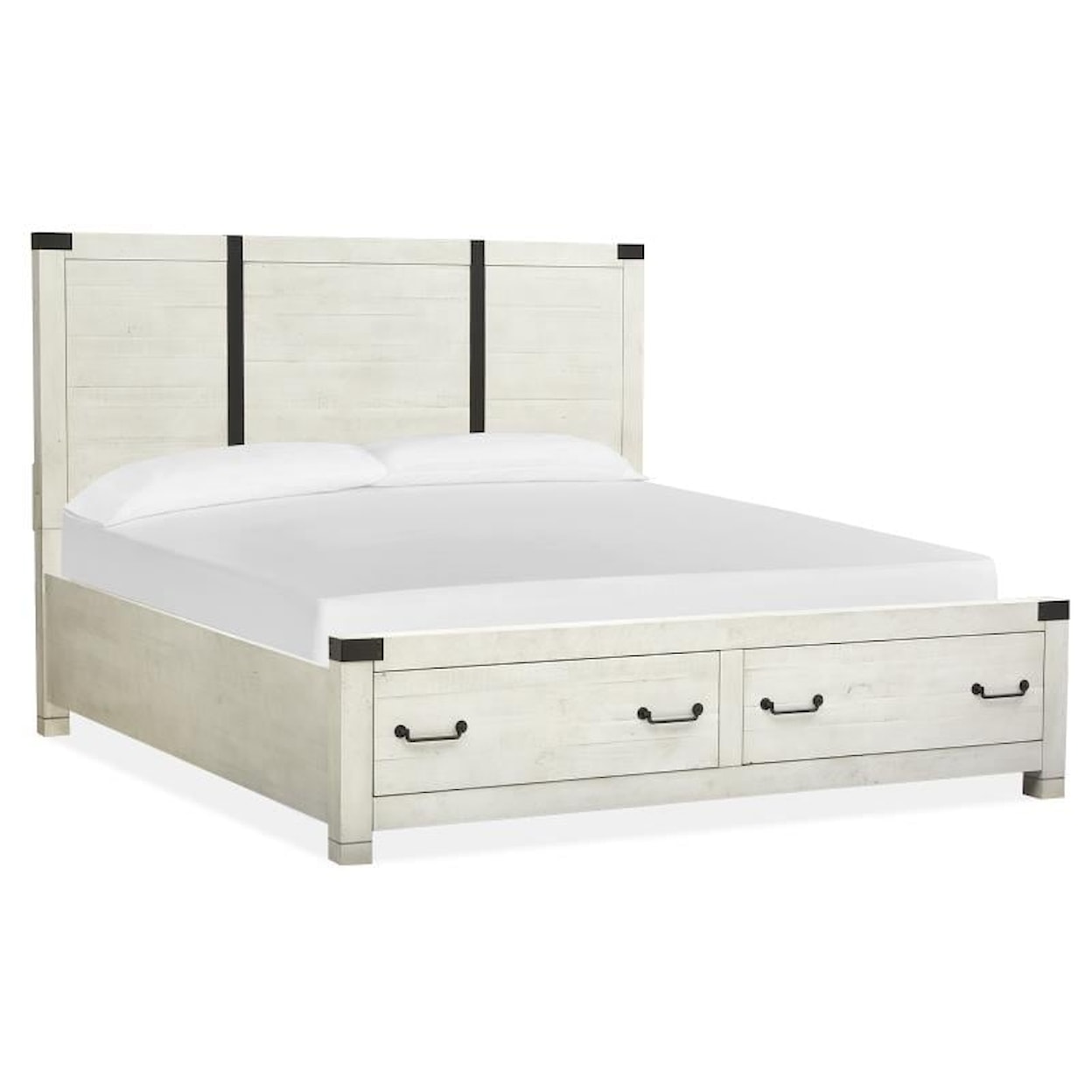 Magnussen Home Chesters Mill Bedoom King Panel Storage Bed