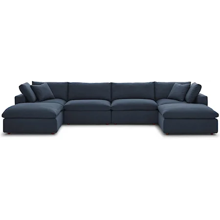 6 Piece Sectional Sofa Set