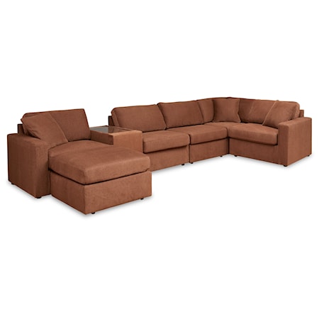 6-Piece Sectional And Ottoman