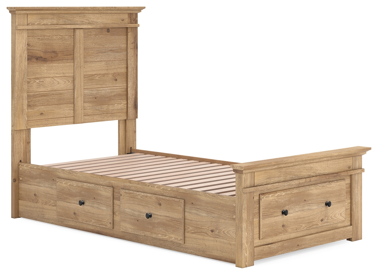 Twin Panel Storage Bed