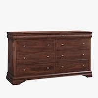 Transitional 8-Drawer Dresser with Cedar-Lined Drawers