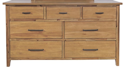 Transitional 7-Drawer Dresser