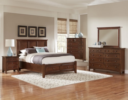 Transitional King Bedroom Group with Storage Bed