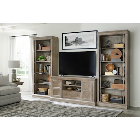 Media Console and Bookcases