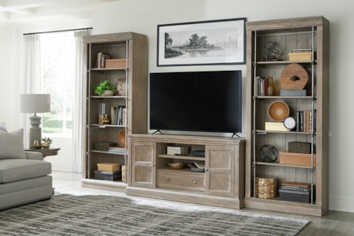 Media Console and Bookcases