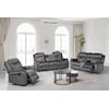 New Classic Furniture Park City Upholstered Dual Reclining Loveseat
