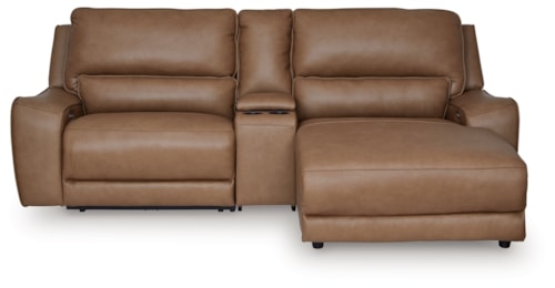 3-Piece Power Reclining Sectional With Chaise