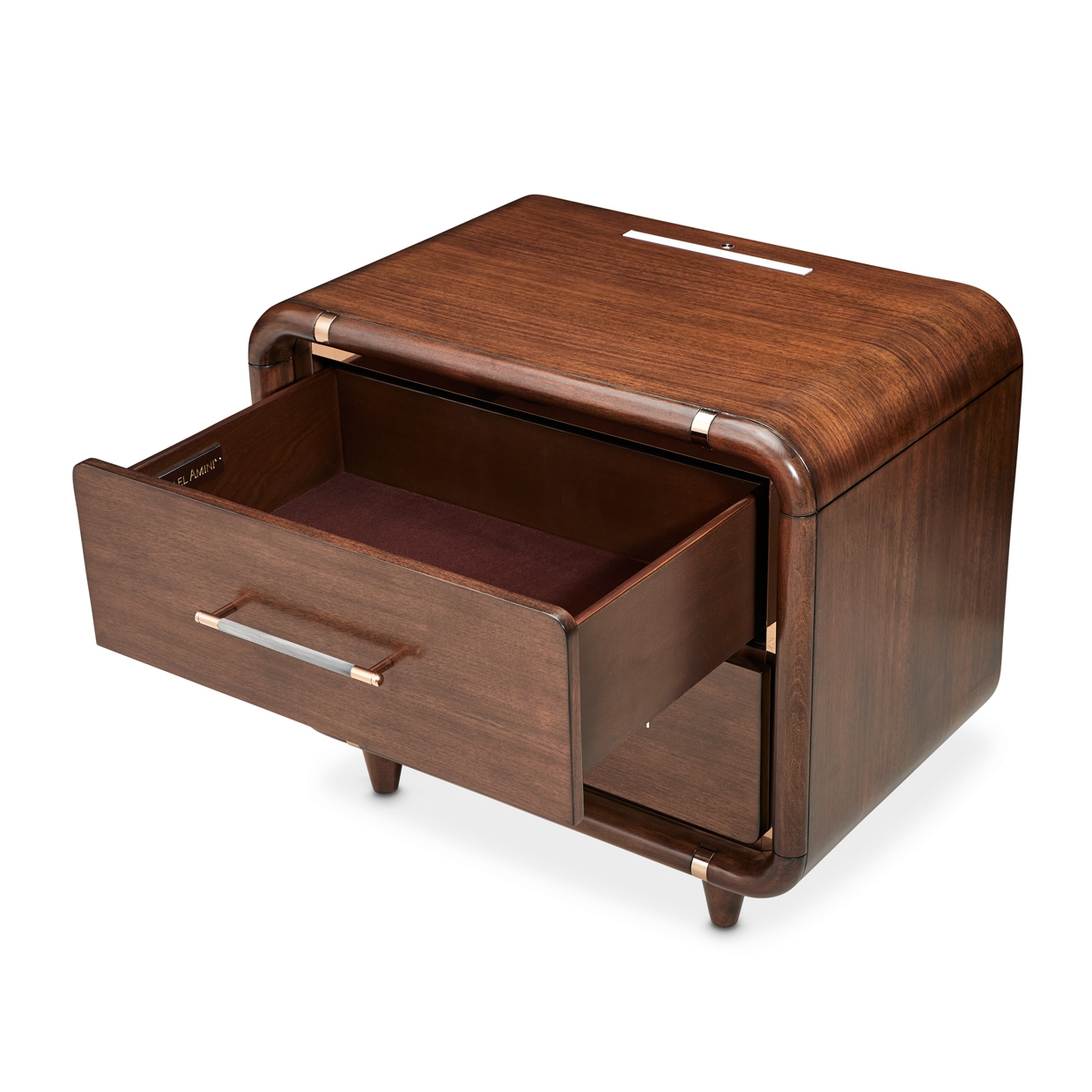 Two-Drawer Nightstand w/LED Lighting