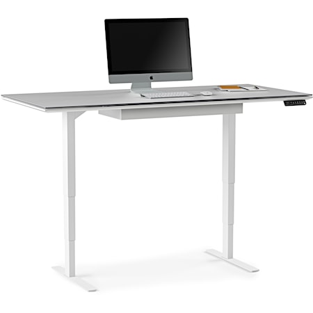 Lift Standing Desk with Storage Drawer