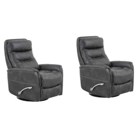 Manual Swivel Glider Recliner (Set of 2)