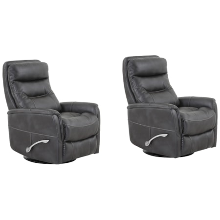 Manual Swivel Glider Recliner (Set of 2)