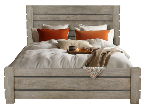 Modern Farmhouse Queen Slat Panel Bed