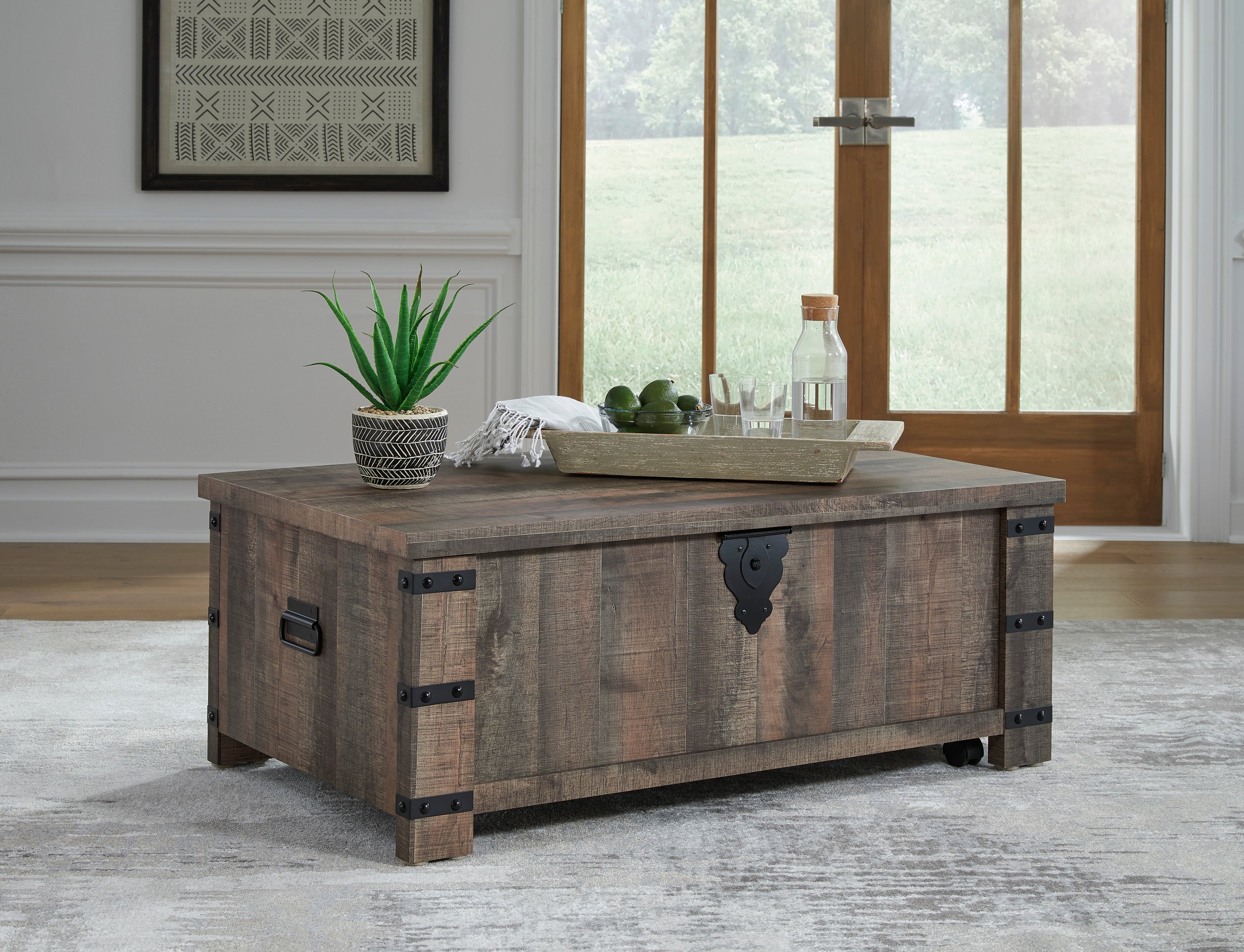 Signature Design by Ashley Hollum T4669 Casual Rustic Coffee Table