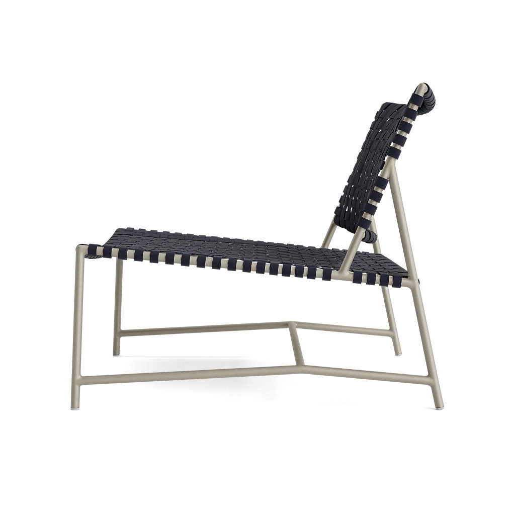 Modern Armless Strap Lounge Chair