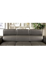 Furniture of America Holywell Contemporary Sleeper Sofa with Adjustable Headrests