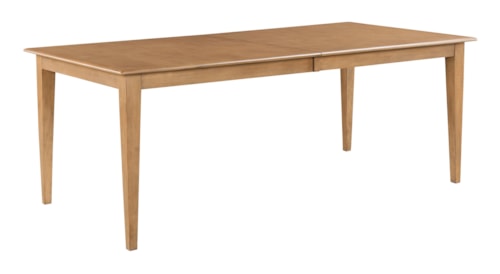 Traditional 80" Rectangular Dining Table with 20" Leaf