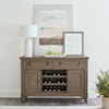 Liberty Furniture Americana Farmhouse 2-Drawer Buffet with Wine Storage